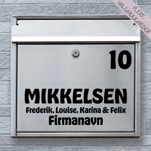 Firma sticker design 3 | postkasse sticker