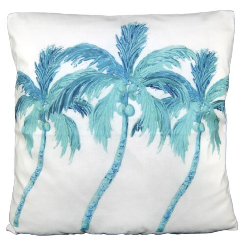 Turquoise Palms | Pyntepudebetræk med print