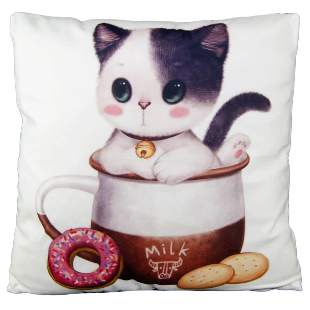Cuddly playful kitten #6 | Pyntepude med print