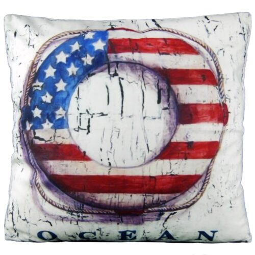 Ocean lifebuoy | Pyntepudebetræk med print