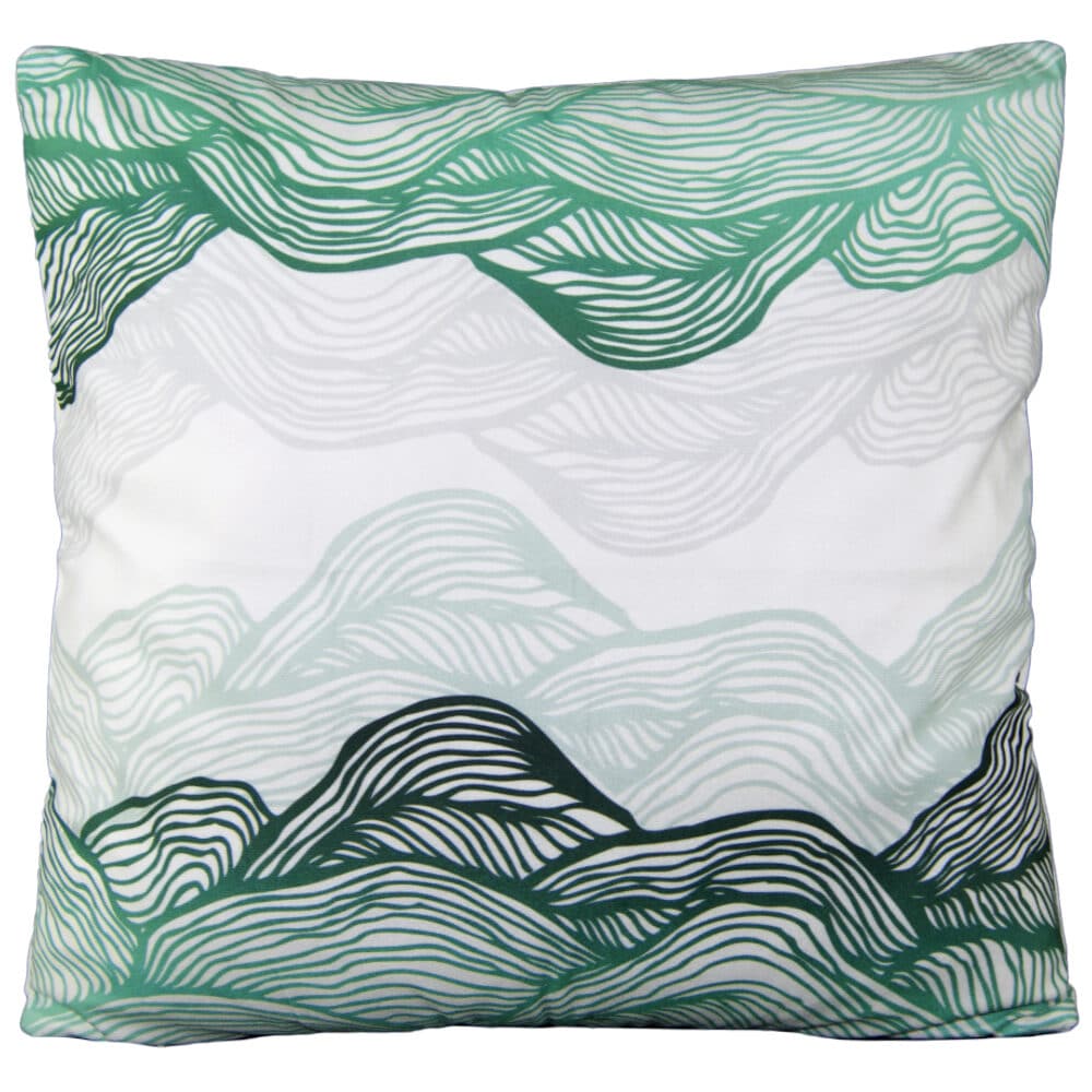 Wave mint'green | Pyntepude med print