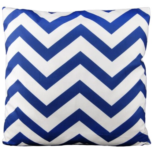 ZigZag Blue | Pyntepudebetræk med print
