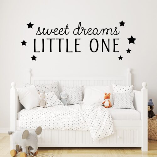 Børne wallstickers med tekst og tal