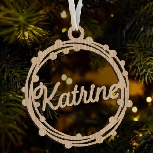 Julekugle #1 | Juleophæng træfinér