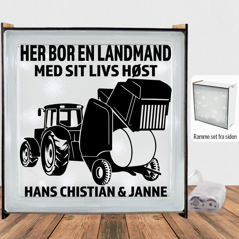 Ved navn Breddegrad miljøforkæmper Her bor en landmand design 1 | Lyssten - Hjemlux.dk
