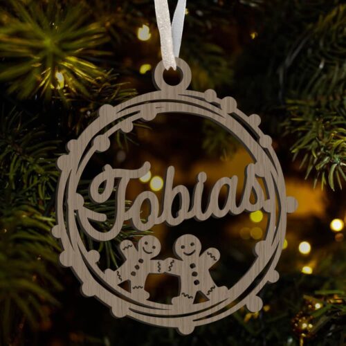 Julekugle #8 | Juleophæng træfinér