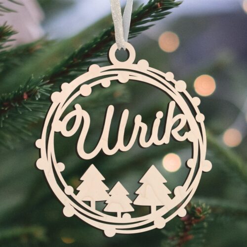 Julekugle #10 | Juleophæng i poppel træfinér