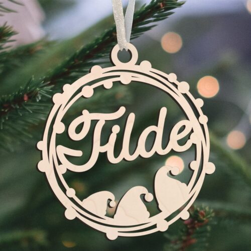 Julekugle #11 | Juleophæng i poppel træfinér