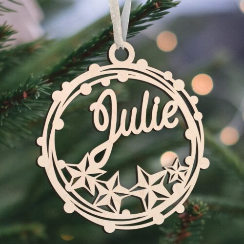 Julekugle #13 | Juleophæng i poppel træfinér
