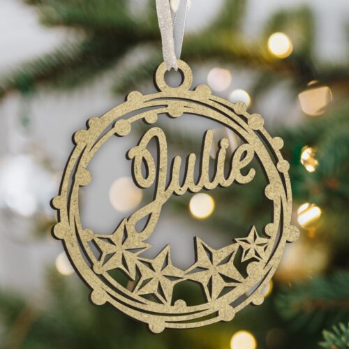 Julekugle #13 | Juleophæng i træfiber