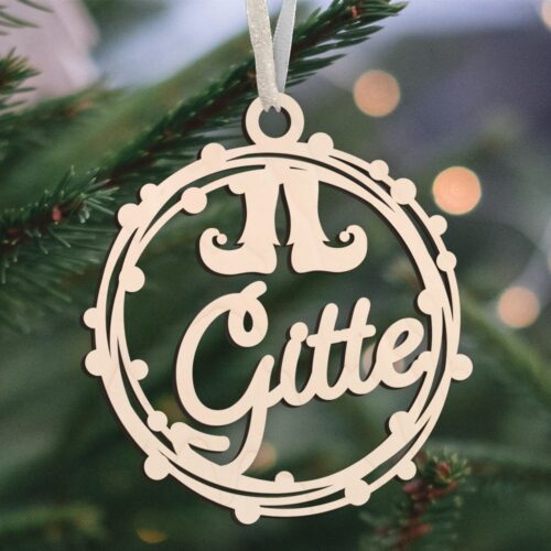 Julekugle #14 | Juleophæng i poppel træfinér