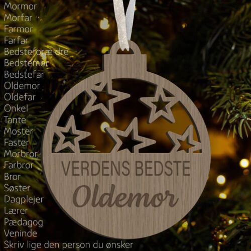 Verdens bedste... #1 | Juleophæng træfinér