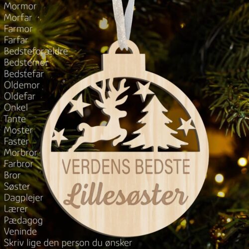 Verdens bedste... #2 | Juleophæng træfinér
