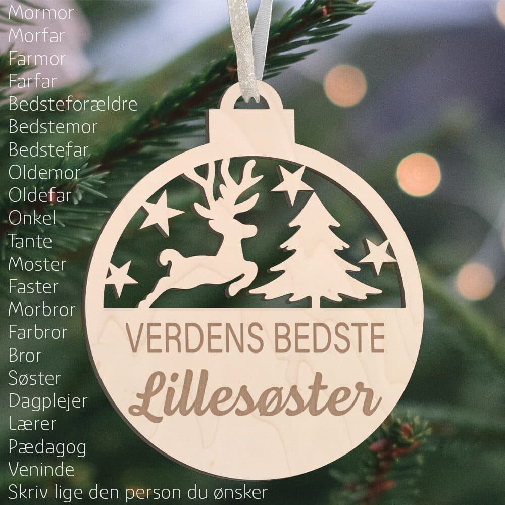 Verdens bedste... #2 | Juleophæng i poppel træfinér
