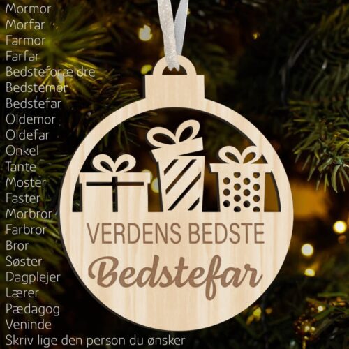 Verdens bedste... #5 | Juleophæng træfinér