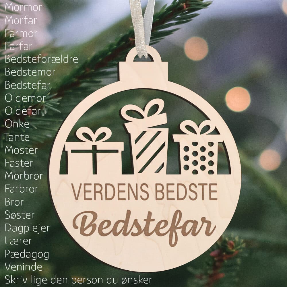 Verdens bedste... #5 | Juleophæng i poppel træfinér