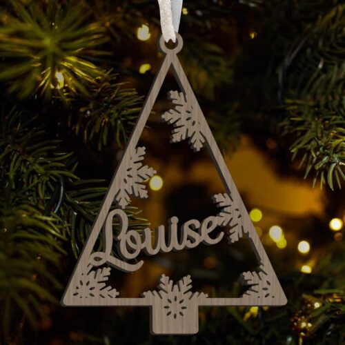 Silent night christmas tree #4 | Juleophæng træfinér