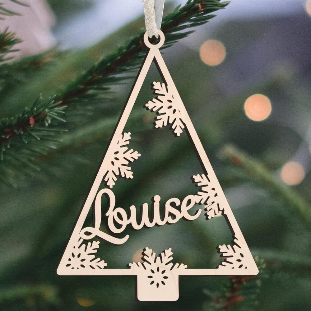Silent night christmas tree #4 | Juleophæng i poppel træfinér