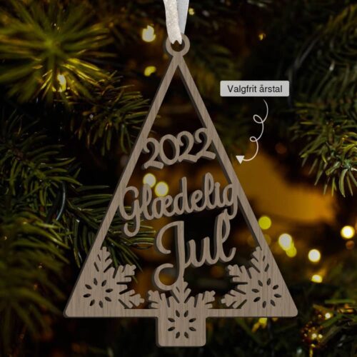 Silent night christmas tree #6 | Juleophæng træfinér