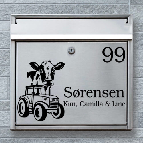 Landbrug design 1 | postkasse sticker