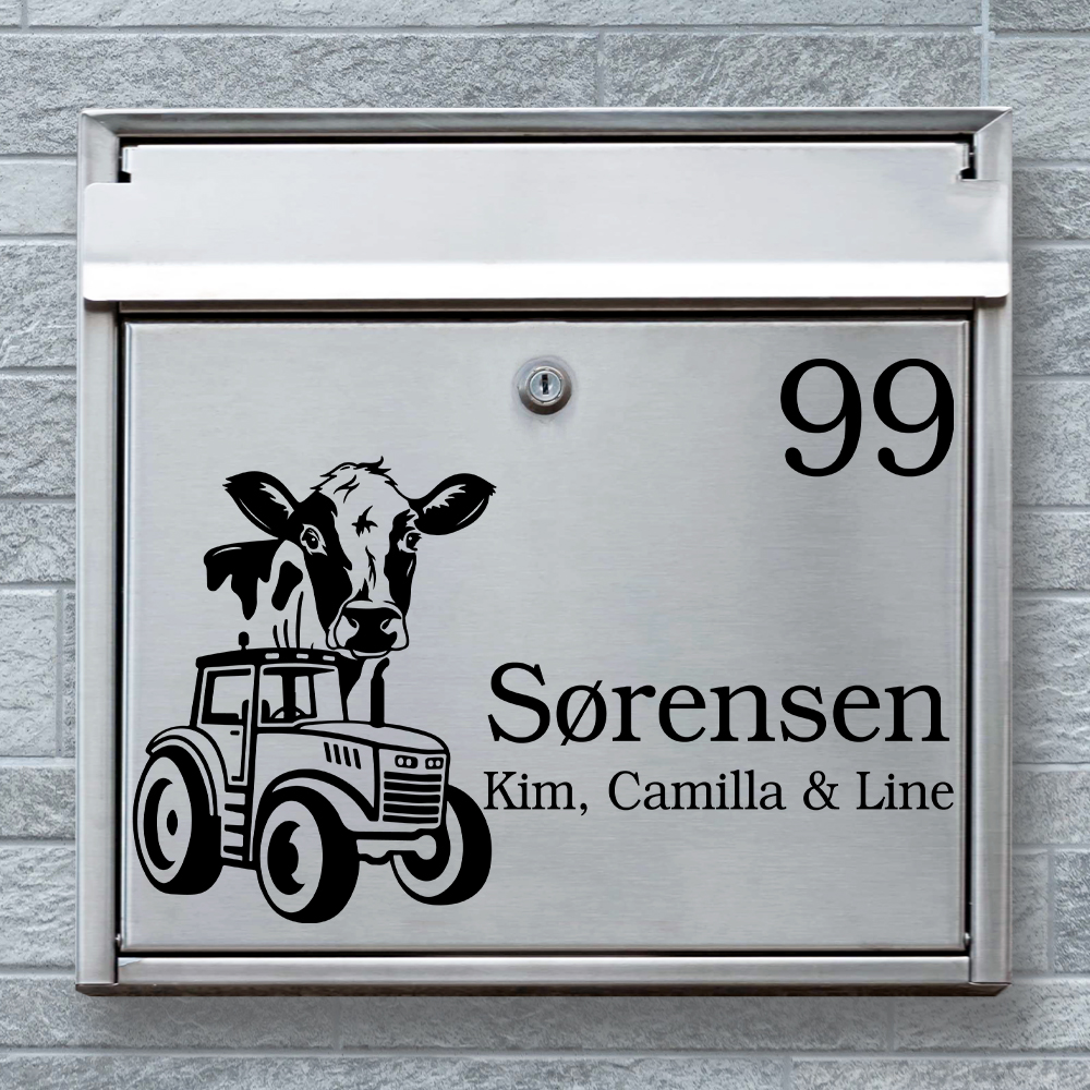 Landbrug design 1 | postkasse sticker