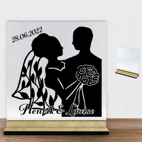 My love design 2 | Glasskilt inkl. fod (træfiber)