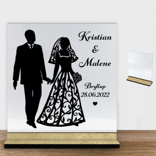 My love design 3 | Glasskilt inkl. fod (træfiber)