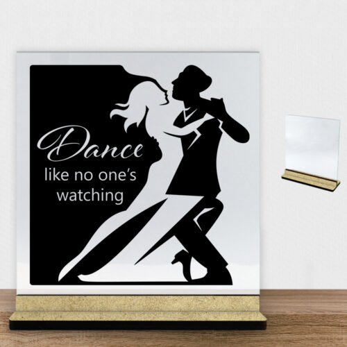 Dancing couple #1 | Glasskilt inkl. fod (træfiber)