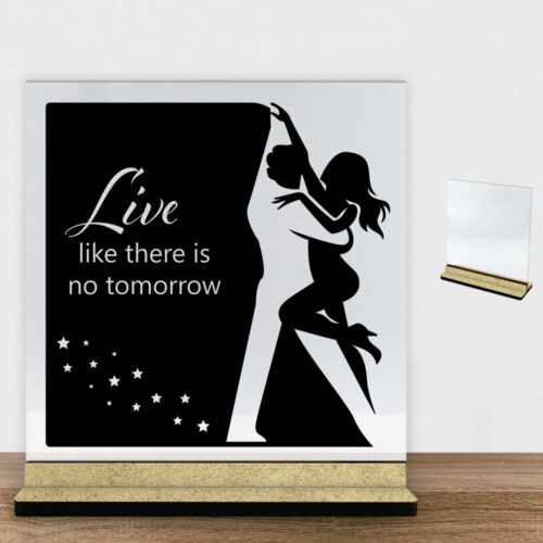 Dancing couple #3 | Glasskilt inkl. fod (træfiber)