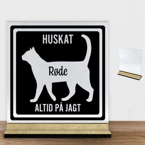 MyPets huskat #3 | Glasskilt inkl. fod (træfiber)