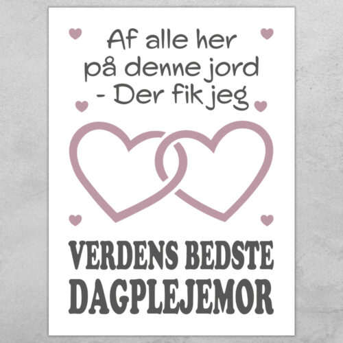Verdens bedste dagplejemor #1 | Plakat
