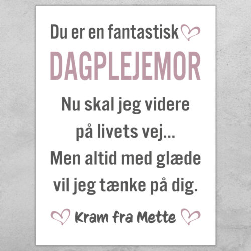 Du er en fantastisk dagplejemor #1 | Plakat