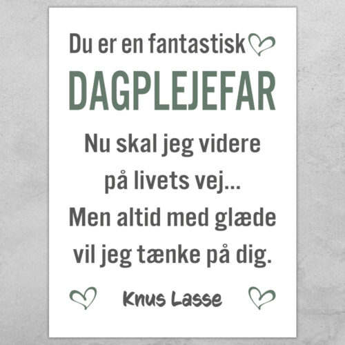Du er en fantastisk dagplejefar #1 | Plakat