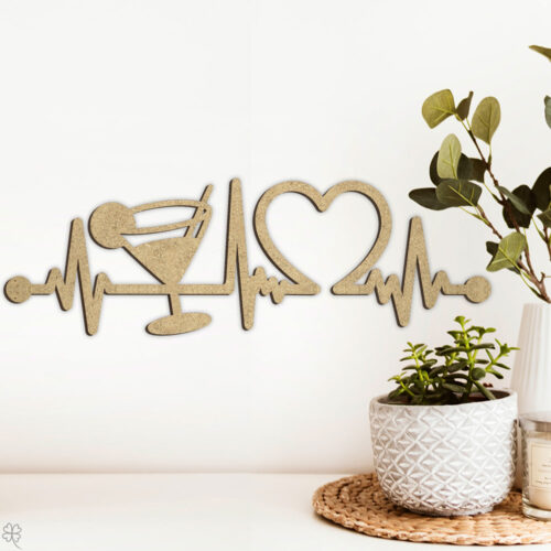 Cocktail #2 | Heartbeat skilt (træfiber)