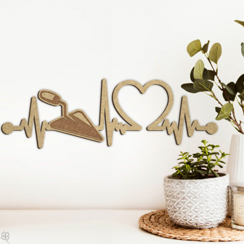 Murer spandeske | Heartbeat skilt (træfiber)