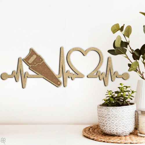 Sav | Heartbeat skilt (træfiber)