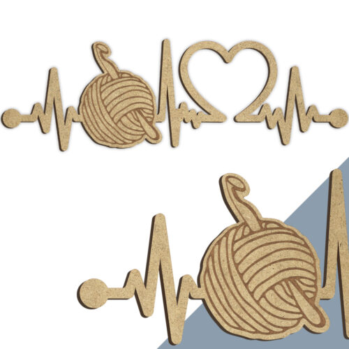 Alternative view of Hækle #1 | Heartbeat skilt (træfiber)