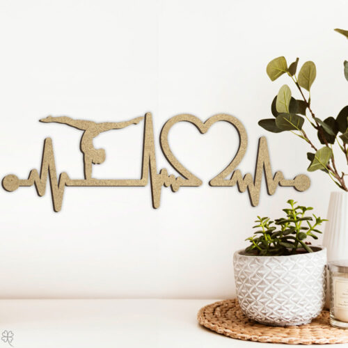 Gymnast #1 | Heartbeat skilt (træfiber)