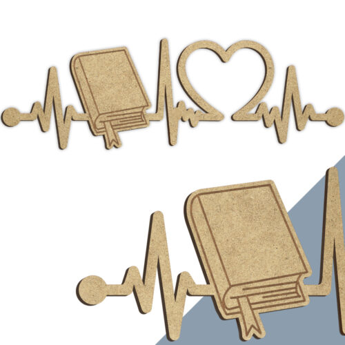 Alternative view of Bog | Heartbeat skilt (træfiber)