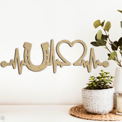 Hestesko | Heartbeat skilt (træfiber)