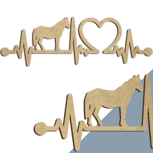 Alternative view of Hest #1 | Heartbeat skilt (træfiber)