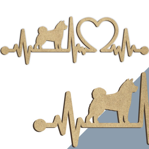 Alternative view of Hund - Akita | Heartbeat skilt (træfiber)