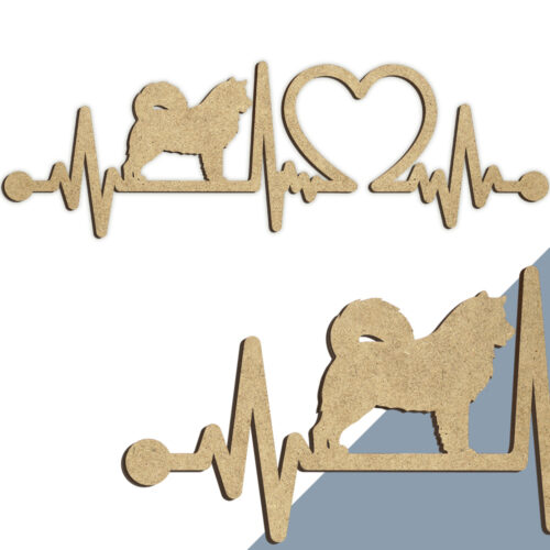 Alternative view of Hund - Alaskan malamute | Heartbeat skilt (træfiber)