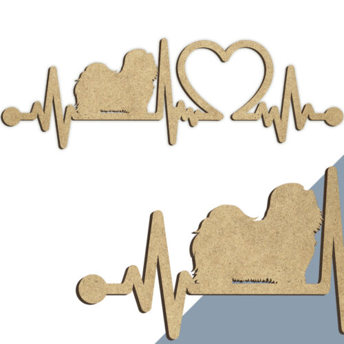 Alternative view of Hund - Bichon havanais | Heartbeat skilt (træfiber)