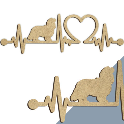 Alternative view of Hund - Cavalier king charles spaniel | Heartbeat skilt (træfiber)