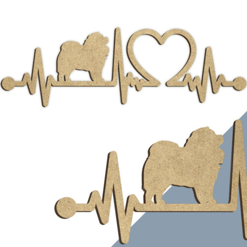 Alternative view of Hund - Chow chow | Heartbeat skilt (træfiber)