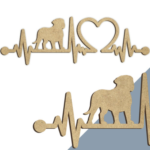 Alternative view of Hund - Dogue de bordeaux | Heartbeat skilt (træfiber)