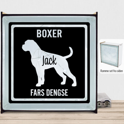 MyPets Boxer | Lyssten med ramme (farvet overflade)