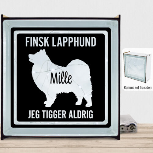 MyPets Finsk Lapphund | Lyssten med ramme (farvet overflade)