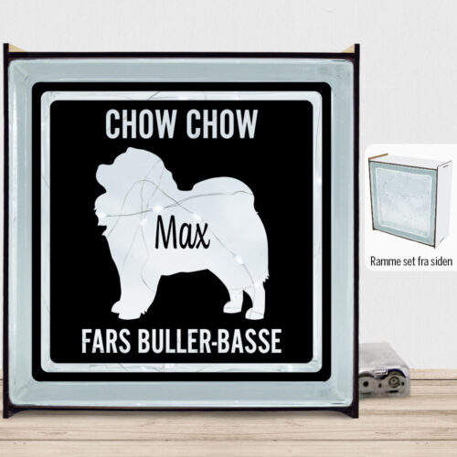 MyPets Chow Chow | Lyssten med ramme (farvet overflade)